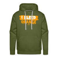 Load image into Gallery viewer, I Bleed Orange Bitcoin Hoodie Sweatshirt - olive green
