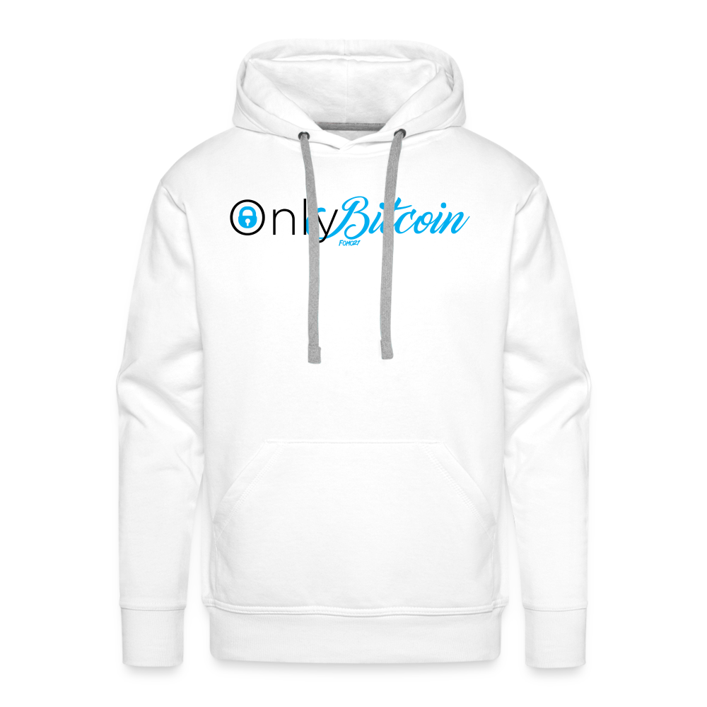Only Bitcoin Hoodie Sweatshirt - white
