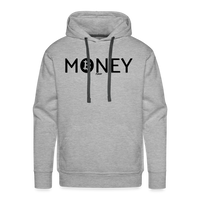 Load image into Gallery viewer, Money With Bitcoin B Hoodie Sweatshirt - heather grey
