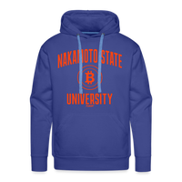 Load image into Gallery viewer, Nakamoto State University (Orange) Hoodie Sweatshirt - royal blue
