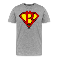 Load image into Gallery viewer, Super Bitcoiner Bitcoin T-Shirt - heather gray
