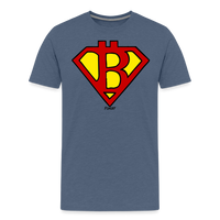 Load image into Gallery viewer, Super Bitcoiner Bitcoin T-Shirt - heather blue
