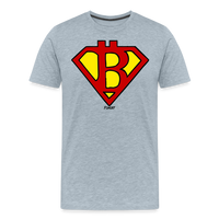 Load image into Gallery viewer, Super Bitcoiner Bitcoin T-Shirt - heather ice blue
