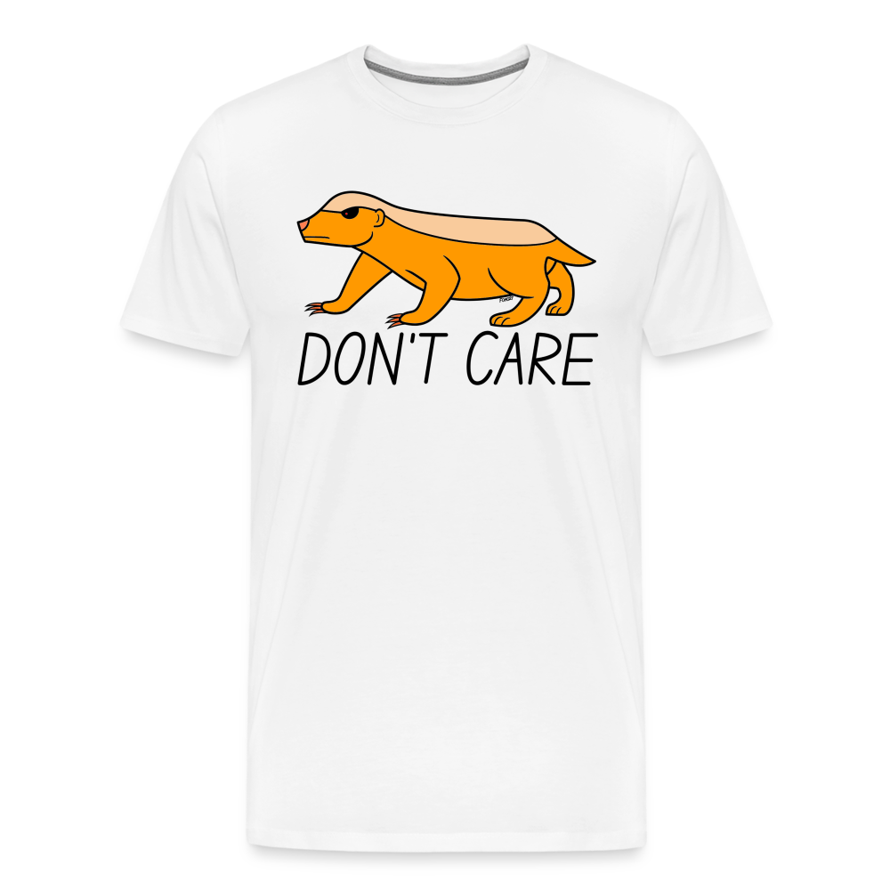 Honey Badger Don't Care Bitcoin T-Shirt - white