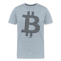 Load image into Gallery viewer, Bitcoin B QR Code T-Shirt - heather ice blue
