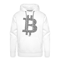 Load image into Gallery viewer, Bitcoin B QR Code Hoodie Sweatshirt - white
