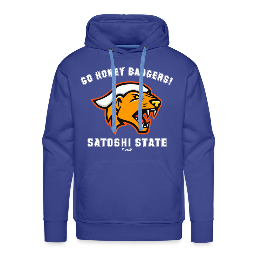 Go Honey Badgers! Satoshi State Bitcoin Hoodie Sweatshirt - royal blue