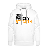Load image into Gallery viewer, God Family Bitcoin Hoodie Sweatshirt - white
