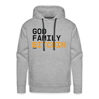 Load image into Gallery viewer, God Family Bitcoin Hoodie Sweatshirt - heather grey
