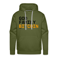 Load image into Gallery viewer, God Family Bitcoin Hoodie Sweatshirt - olive green
