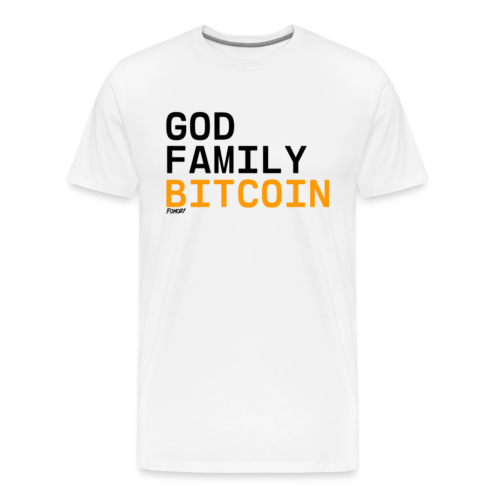 God Family Bitcoin T-Shirt - white