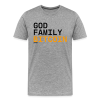 Load image into Gallery viewer, God Family Bitcoin T-Shirt - heather gray
