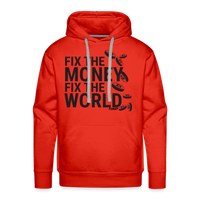 Load image into Gallery viewer, Fix The Money Fix The World Bitcoin Hoodie Sweatshirt - red
