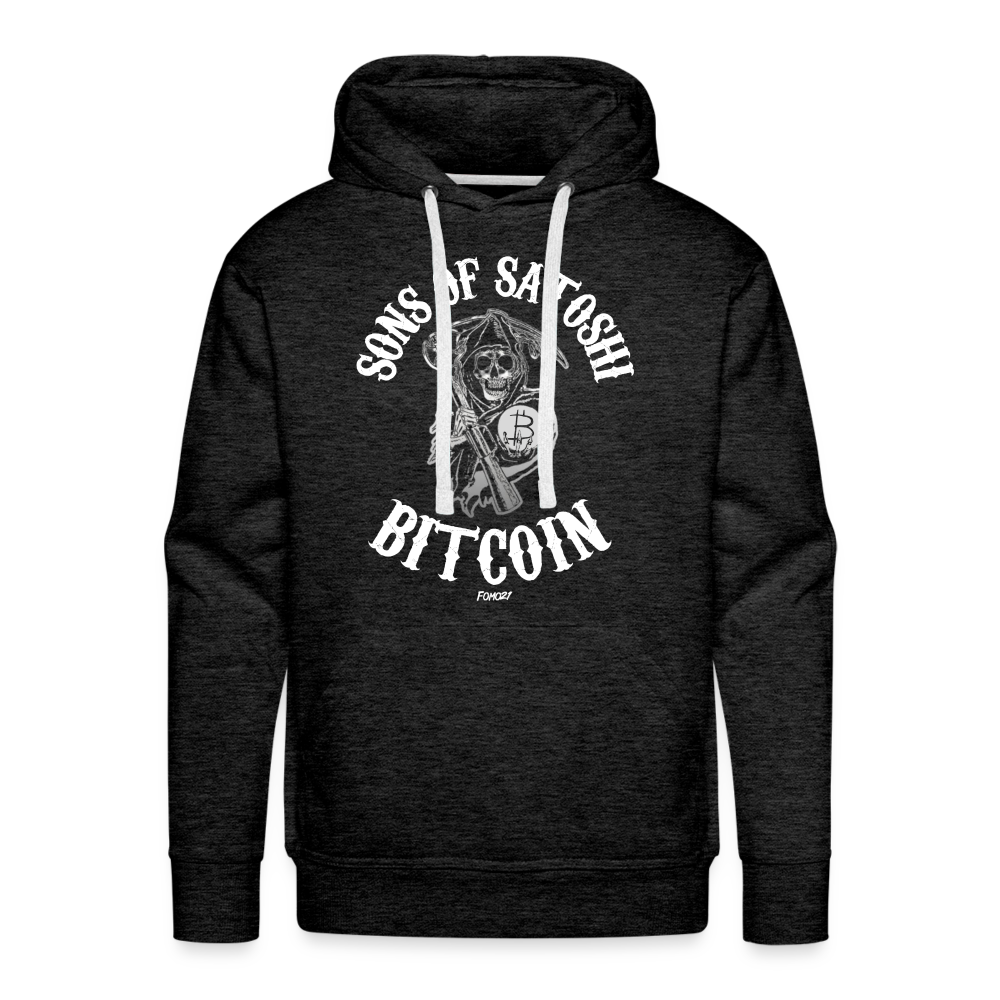 Sons of Satoshi Bitcoin Hoodie Sweatshirt - charcoal grey
