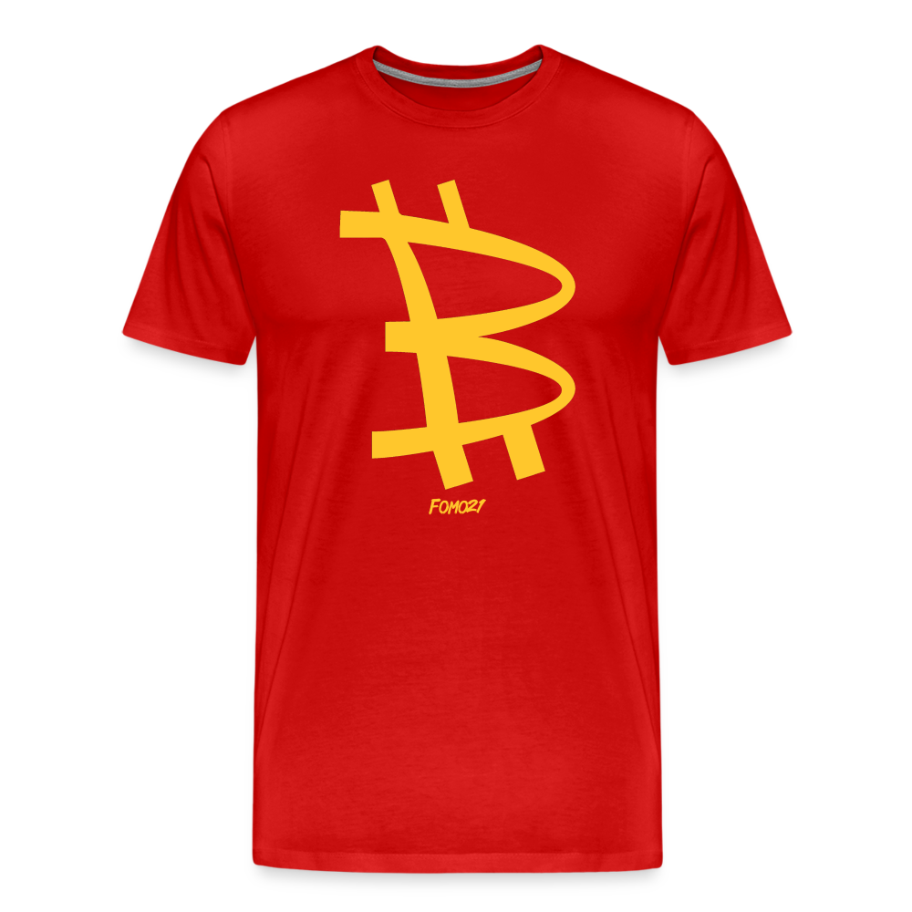 Old MacDonald Bitcoin T-Shirt - red