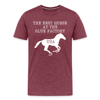 Load image into Gallery viewer, The Best Horse At The Glue Factory Bitcoin T-Shirt - heather burgundy
