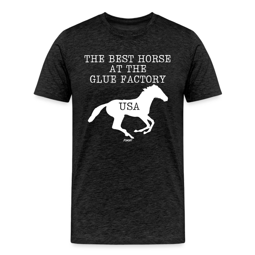 The Best Horse At The Glue Factory Bitcoin T-Shirt - charcoal grey