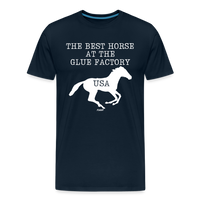 Load image into Gallery viewer, The Best Horse At The Glue Factory Bitcoin T-Shirt - deep navy
