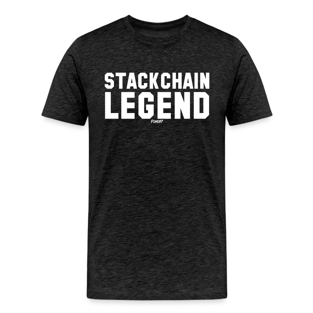 Stackchain Legend Bitcoin T-Shirt - charcoal grey