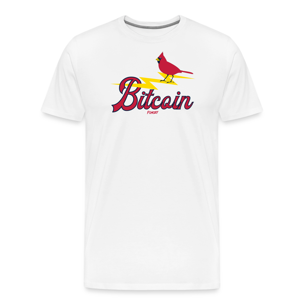 Bitcoin Cardinal T-Shirt - white