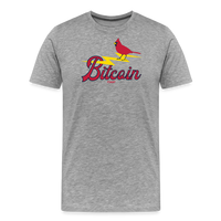 Load image into Gallery viewer, Bitcoin Cardinal T-Shirt - heather gray

