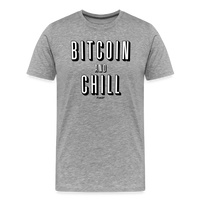 Load image into Gallery viewer, Bitcoin And Chill T-Shirt - heather gray
