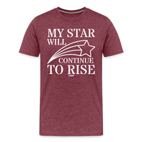 Load image into Gallery viewer, My Star Will Continue To Rise Bitcoin T-Shirt - heather burgundy
