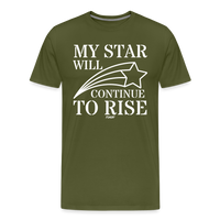 Load image into Gallery viewer, My Star Will Continue To Rise Bitcoin T-Shirt - olive green
