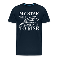 Load image into Gallery viewer, My Star Will Continue To Rise Bitcoin T-Shirt - deep navy
