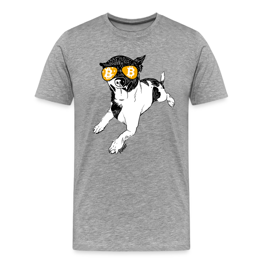Bitcoin Is For The Chihuahuas T-Shirt - heather gray