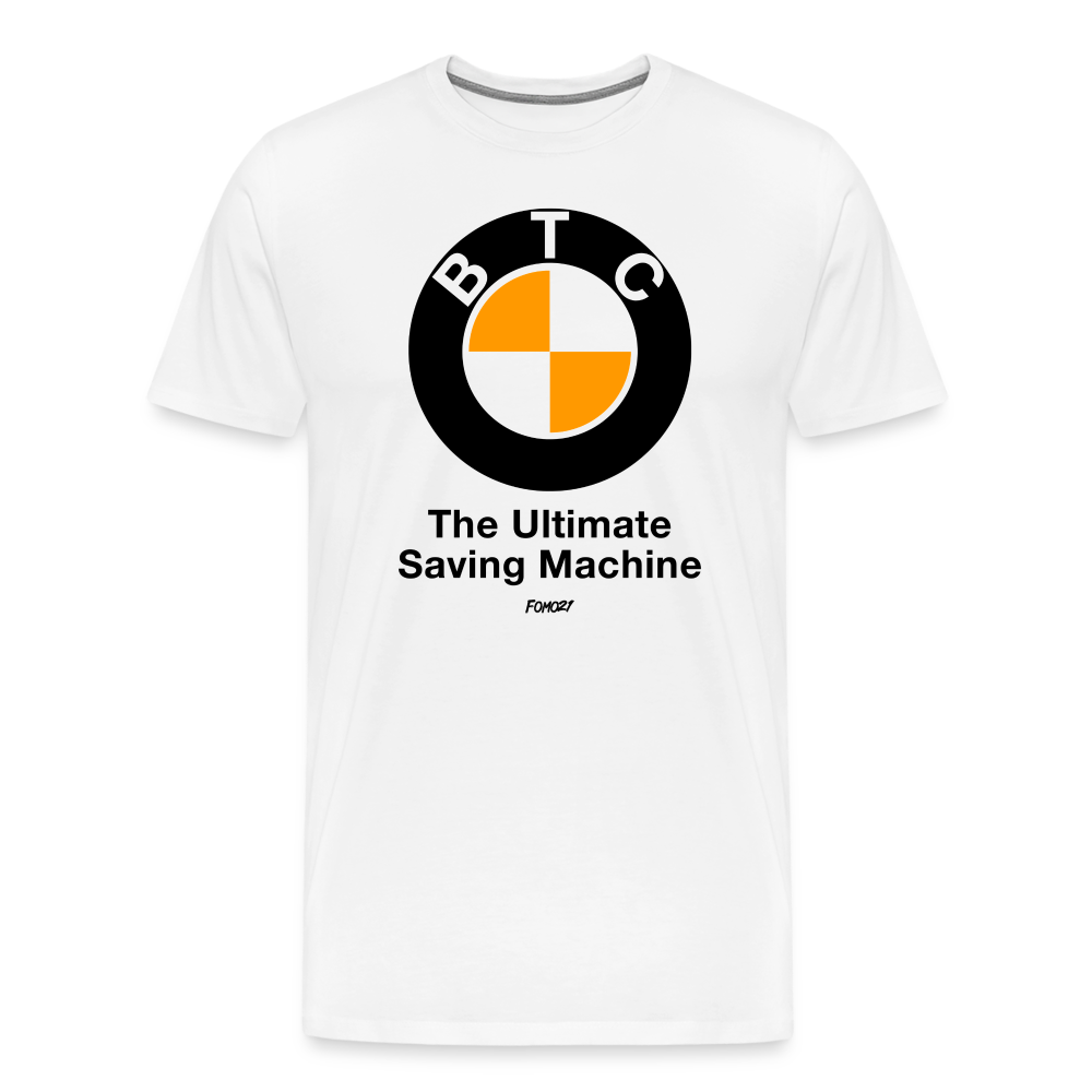 BTC The Ultimate Saving Machine Bitcoin T-Shirt - white