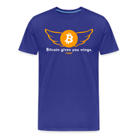 Load image into Gallery viewer, Bitcoin Gives You Wings T-Shirt - royal blue
