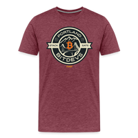 Load image into Gallery viewer, Portland BitDevs Bitcoin T-Shirt - heather burgundy
