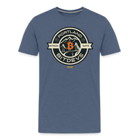 Load image into Gallery viewer, Portland BitDevs Bitcoin T-Shirt - heather blue
