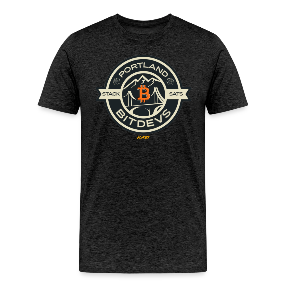 Portland BitDevs Bitcoin T-Shirt - charcoal grey
