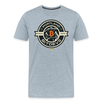 Load image into Gallery viewer, Portland BitDevs Bitcoin T-Shirt - heather ice blue
