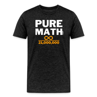 Load image into Gallery viewer, Pure Math (Infinity) Bitcoin T-Shirt - charcoal grey
