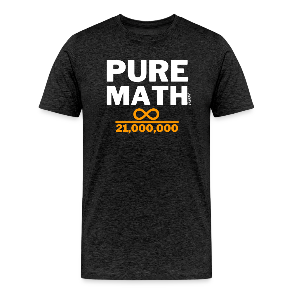 Pure Math (Infinity) Bitcoin T-Shirt - charcoal grey