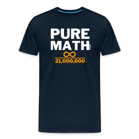 Load image into Gallery viewer, Pure Math (Infinity) Bitcoin T-Shirt - deep navy
