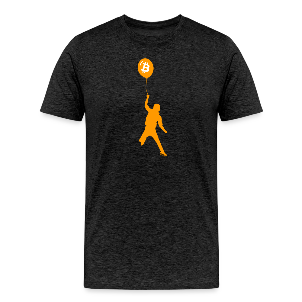 Bitcoin Balloon Boy T-Shirt - charcoal grey