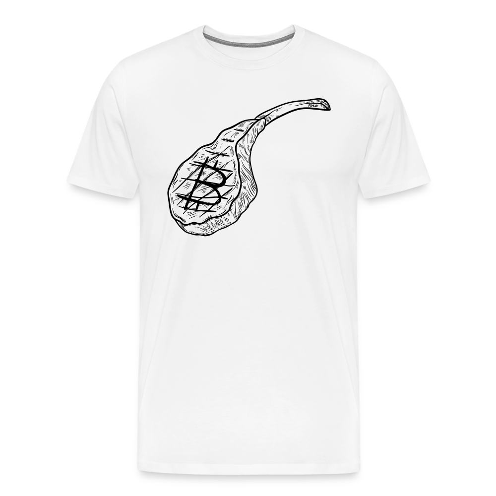 Bitcoin Steak T-Shirt - white