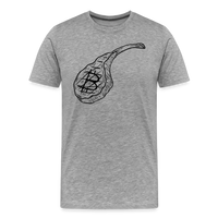 Load image into Gallery viewer, Bitcoin Steak T-Shirt - heather gray
