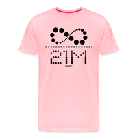 Load image into Gallery viewer, Infinity Divided By 21 Million (Black Dotted) T-Shirt - pink
