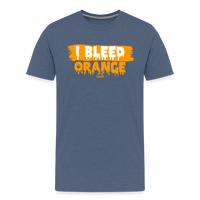Load image into Gallery viewer, I Bleed Orange Bitcoin T-Shirt - heather blue
