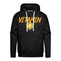 Load image into Gallery viewer, Vitamin B Bitcoin Hoodie Sweatshirt - charcoal grey
