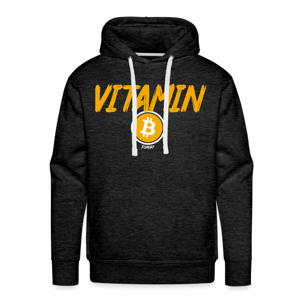 Vitamin B Bitcoin Hoodie Sweatshirt - charcoal grey