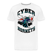 Load image into Gallery viewer, Throwback Cyber Hornets Bitcoin T-Shirt - white
