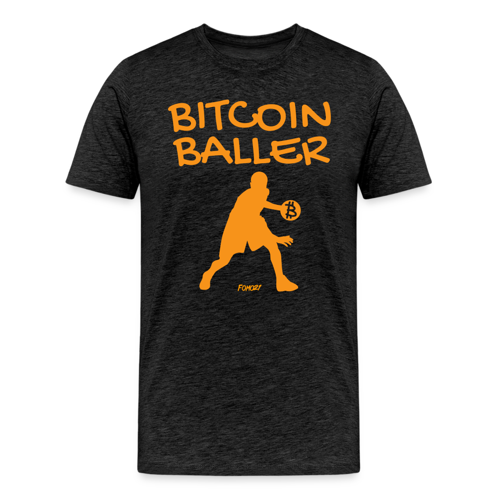 Bitcoin Baller T-Shirt - charcoal grey