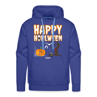 Load image into Gallery viewer, Happy HODLween Bitcoin Hoodie Sweatshirt - royal blue
