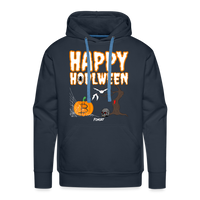Load image into Gallery viewer, Happy HODLween Bitcoin Hoodie Sweatshirt - navy
